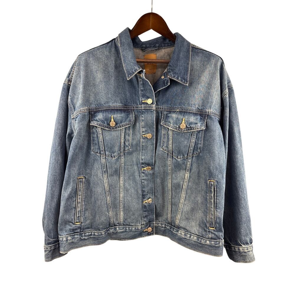 Women’s GAP XXL Medium Wash Blue Oversized Jean Jacket